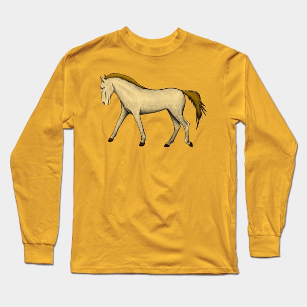 Horse Long Sleeve T-Shirt by Akman